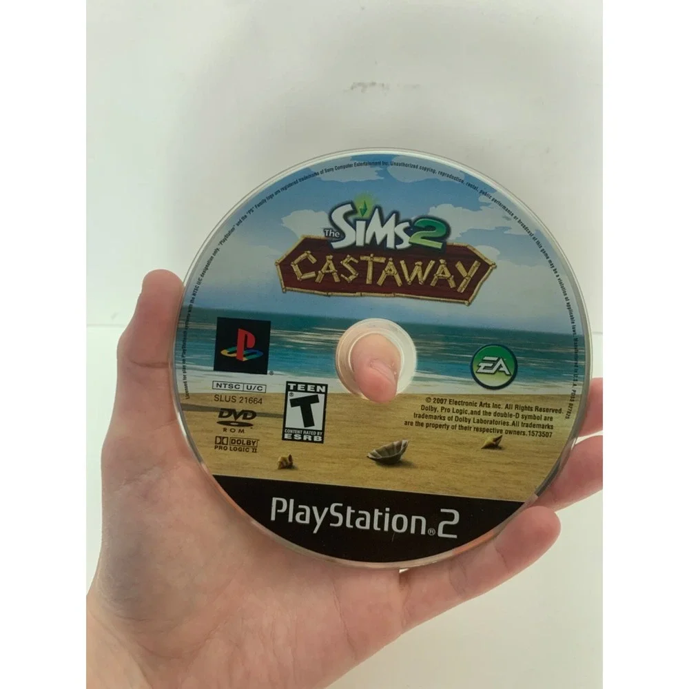 PlayStation 2 EA The Sims 2 Castaway Video Game Untested